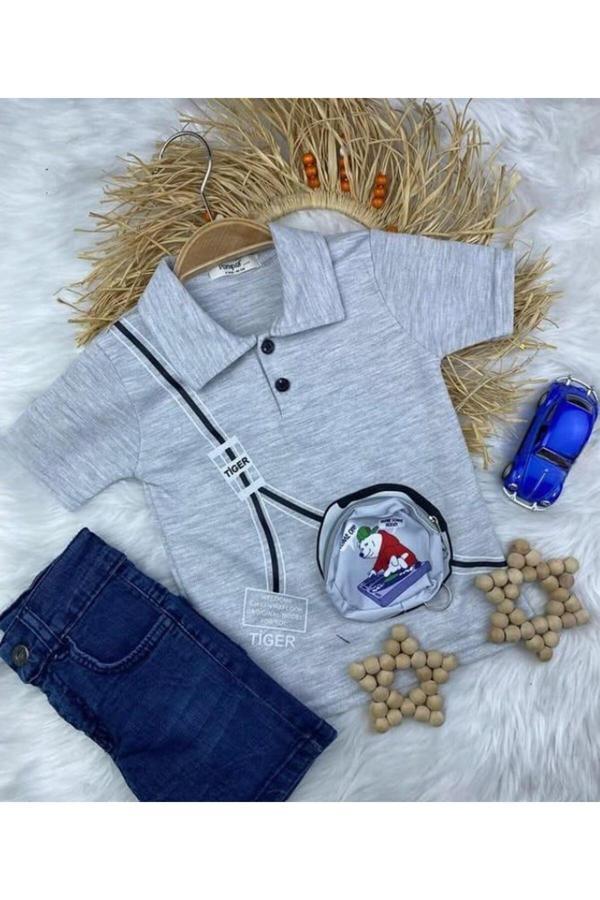 Lav Mer Kids Erkek Çocuk Polo Tişört + Şort Takımı. 2-5 Yaş - Image 1