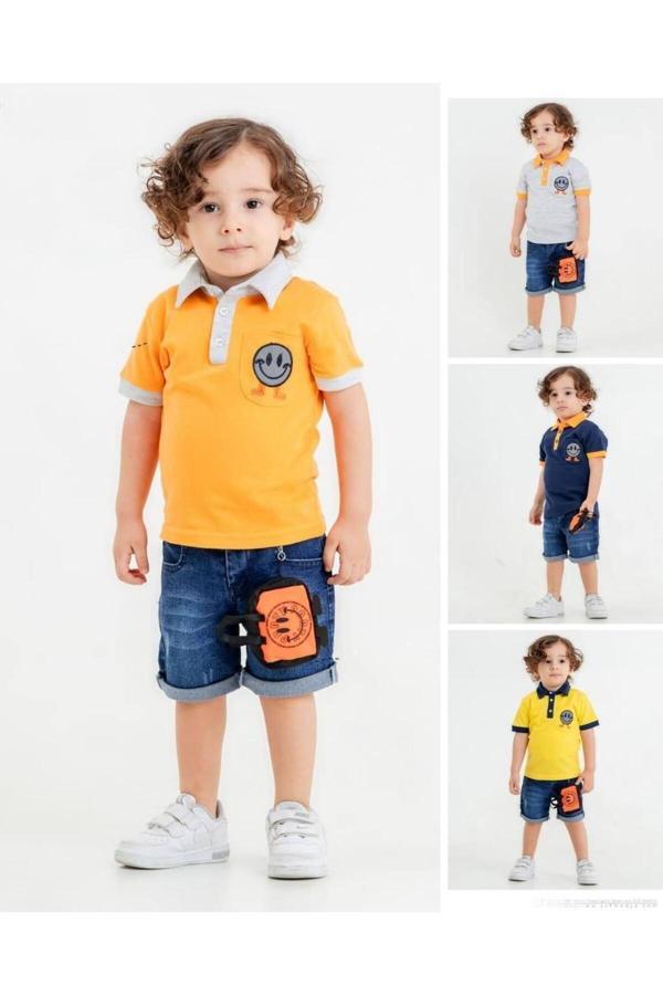 Lav Mer Kids Erkek Çocuk Polo Tişört + Şort Takım. 2-5 Yaş - Image 1
