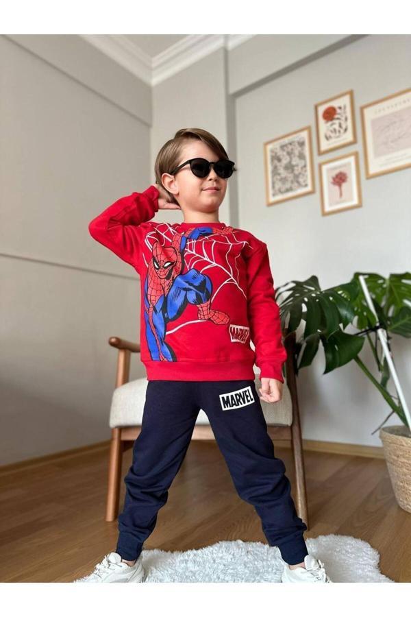 Lav Mer Kids Erkek Çocuk Eşofman Takımı. Spider Men Desenlı Eşofman Takımı. - Image 1