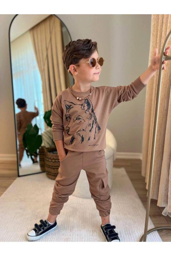 Lav Mer Kids Kurt Baskılı Erkek Çocuk 2'Li Takım 3-10 Yaş - Image 1
