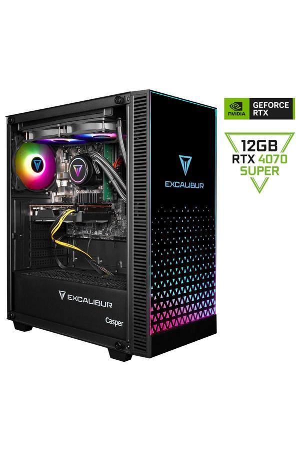 Casper Excalibur Core İ5 14400F 32Gb Ram 1Tbssd Rtx4070 Super Dos Gamıng Sıvı Soğutmalı E65H.144F-Df70X-0Re - Image 1