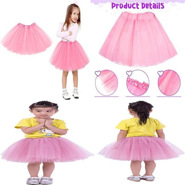 Pembe Renk Tütü Etek Bale Eteği Gösteri Eteği Çocuk Bebek Boy - Image 1
