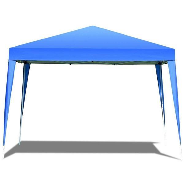 Gazebo Çardak Bahçe Kamelyası Gölgelik 240 x 240 Cm Tente Mavi - Image 1