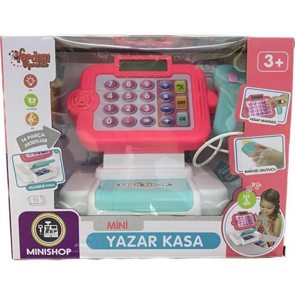 Sesli ve Işıklı Dokunmatik Yazarkasa Kız Çocuk Oyuncağı - Image 1