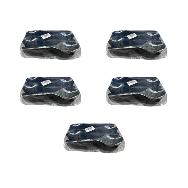 Plastik Siyah Kaşık - Parti Davet Piknik Çorba Yemek Kaşığı - 18 Cm. - 100'lü 5 Paket - Image 1