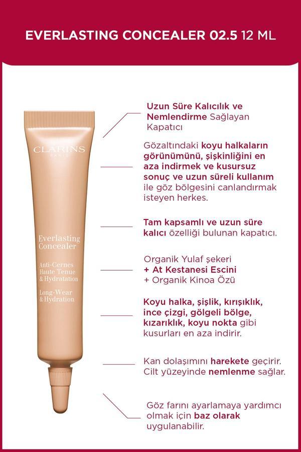Clarins Everlasting Concealer 02.5 12 Ml Kapatıcı - Image 1