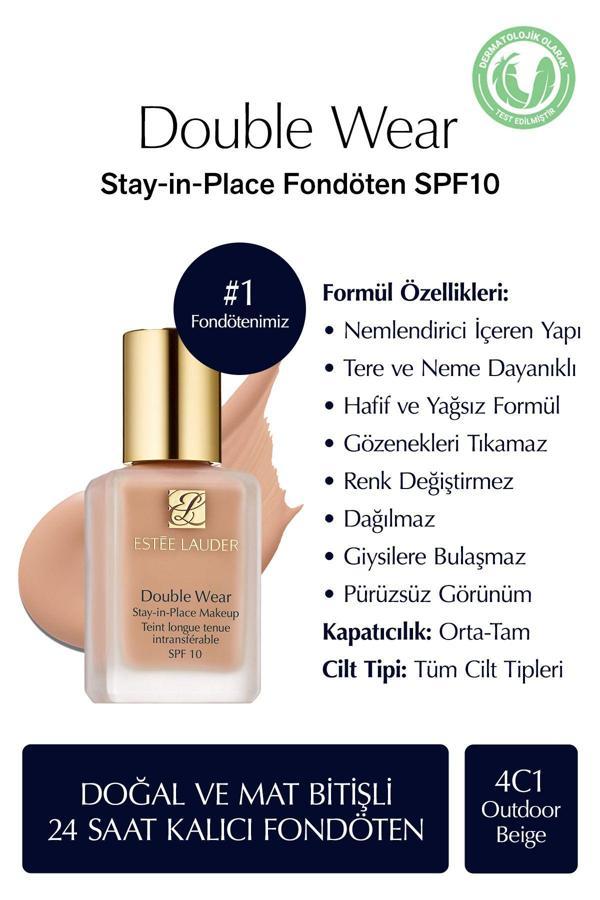 Estee Lauder Double Wear Stay-İn Doğal Ve Mat Bitişli - -Place Fondöten Spf 10 -30 Ml Mczvg3 - Image 1