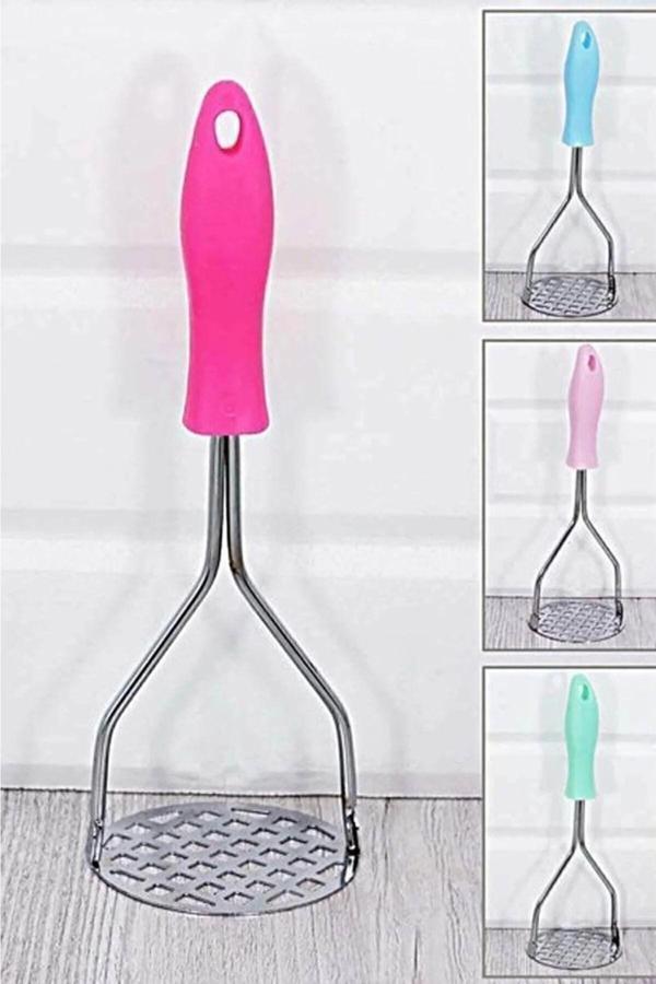 Tbyshop Renkli Metal Patates Ezici Çelik Patates Ezici 1 Adet - Image 1