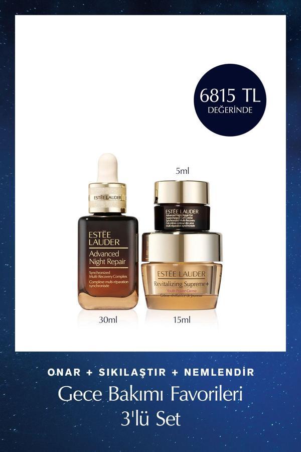 Estee Lauder Onar+Sıkılaştır+Nemlendir, Gece Bakımı Favorileri 3'Lü Set - Serum 30Ml, Supreme 15Ml, Göz Kremi 5Ml - Image 1