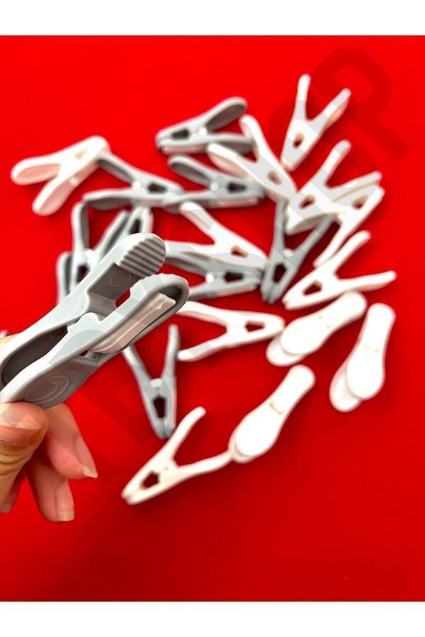 Tbyshop 24 Adet Yaysız Kırılmaz Iz Yapmaz Mandal Uzun Ömürlü Çamaşır Mandalı - Image 1