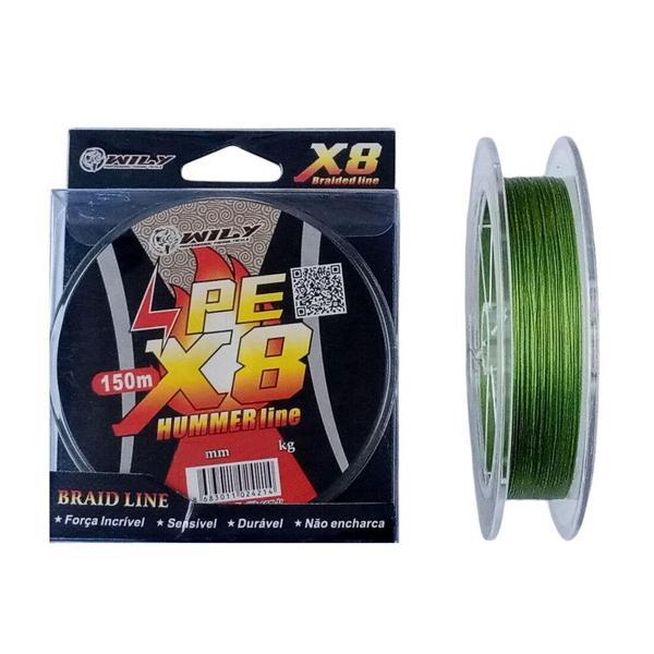Wily Hummer 8X 0,23mm 150m İp Misina Yeşil   - Image 1