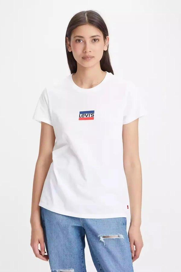 Levi's Kadın The Perfect Tee Olympic Mini Logo T-shirt -  A2086-0196 - Image 1