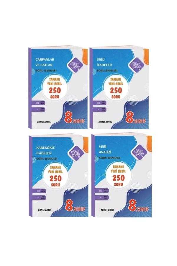 Yok Yok Yayınları 8. Sınıf 4 Kitap Lgs Çarpanlar Ve Katlar - Üslü - Köklü - Veri Analizi 4 Kitap - Yok Yok Yayınları - Image 1
