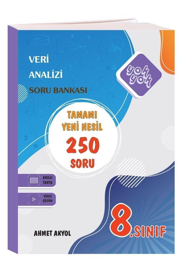 Yok Yok Yayınları 8. Sınıf Matematik Veri Analizi Yeni Nesil 250'Şer Soru Bankası - Yok Yok Yayınları - Image 1