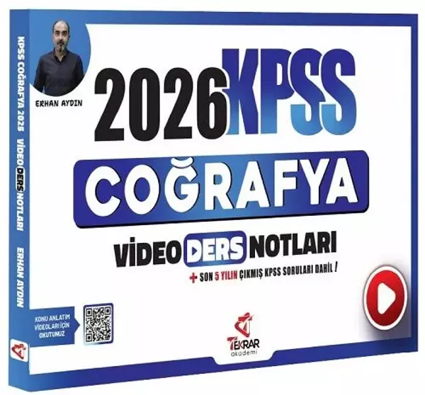 2026 KPSS Coğrafya Video Ders Notları - Erhan Aydın Tekrar Akademi Yayınları - Bi bigelio - Image 1