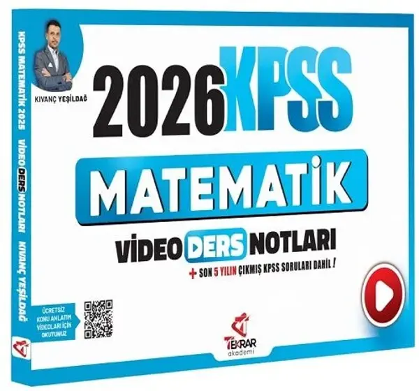2026 KPSS Matematik Video Ders Notları - Kıvanç Yeşildağ Tekrar Akademi Yayınları - Bi bigelio - Image 1