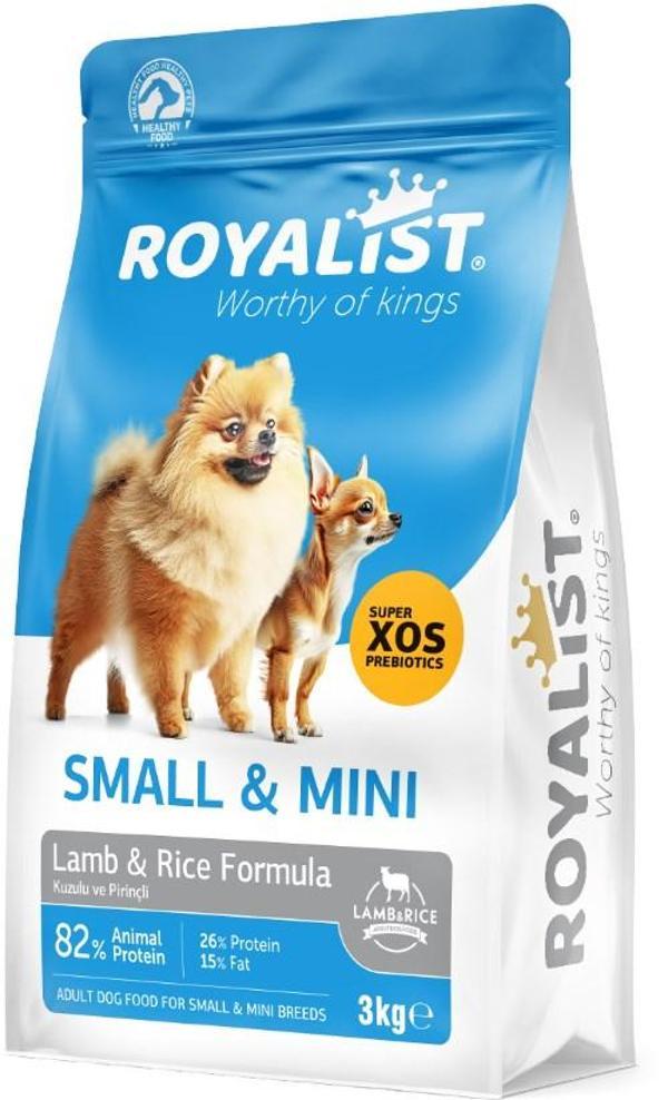 Royalist Küçük Irk Yetişkin Kuzulu & Pirinçli Köpek Maması 3 KG - Image 1