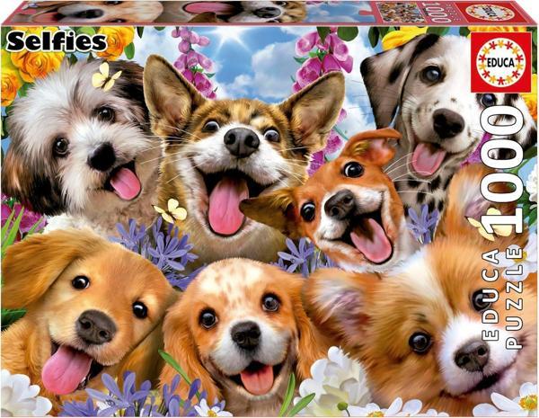 Educa 1000 Parça Yavru Köpek Selfiesi Puzzle - Puppies Selfie Howard Robinson - 19931 - Image 1