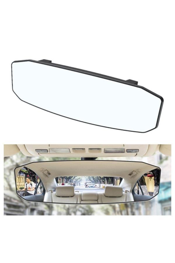 Ally Sd-2415 Kavisli Dışbükey Geniş Açılı Araç Dikiz Aynası 299X90Mm Siyah - Image 1