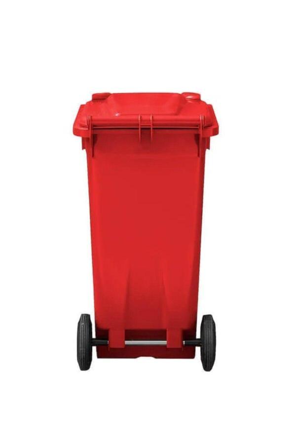 Elcy 120Lt Kırmızı Çöp Konteyneri (Isıya Dayanıklı) - Image 1