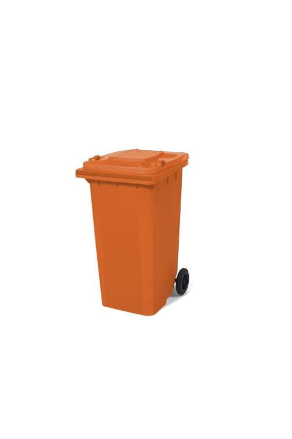 Elcy 240 Lt Turuncu Çöp Konteyneri (Isıya Dayanıklı) - Image 1