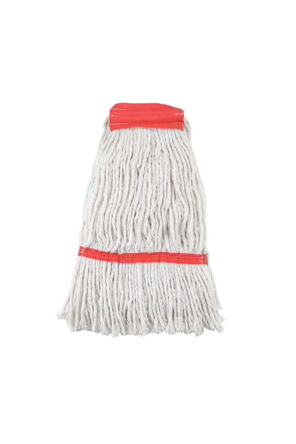 Elcy Islak Saçaklı Dar Mop 350 Gr Mop Yedeği Ekstra Karbeyaz Yüzey Temizlik 5'Li Paket - Image 1