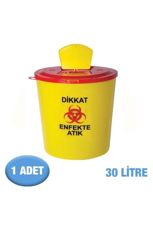 Elcy Tıbbi Atık Kutusu Kesici Delici Atık 30 Litre 1 Adet - Image 1