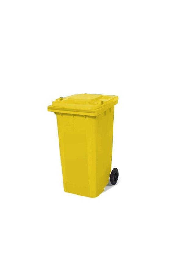 Elcy 120 Lt Sarı Çöp Konteyneri (Isıya Dayanıklı) - Image 1