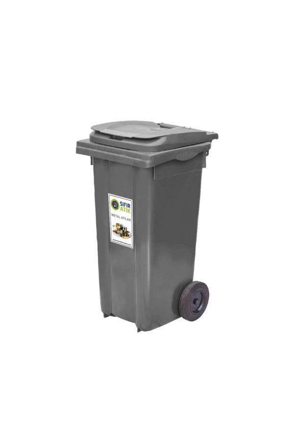 Elcy 120 Lt Gri Çöp Konteyneri (Isıya Dayanıklı) - Image 1