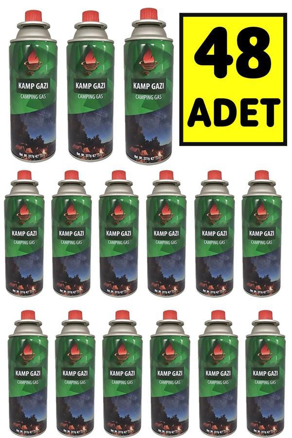 Ayaco 48 Adet Gaz Kartuşu Set Pürmüz Gazı 48 Li Kamp Gazı 227 Gr Kartuş Seti Kamp Ocağı - Image 1