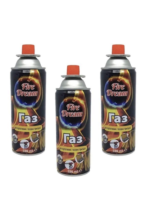 Campıng Tıme Bütan Propan Kamp Gaz Kartuşu 227Gr 400Ml 3Adet - Image 1