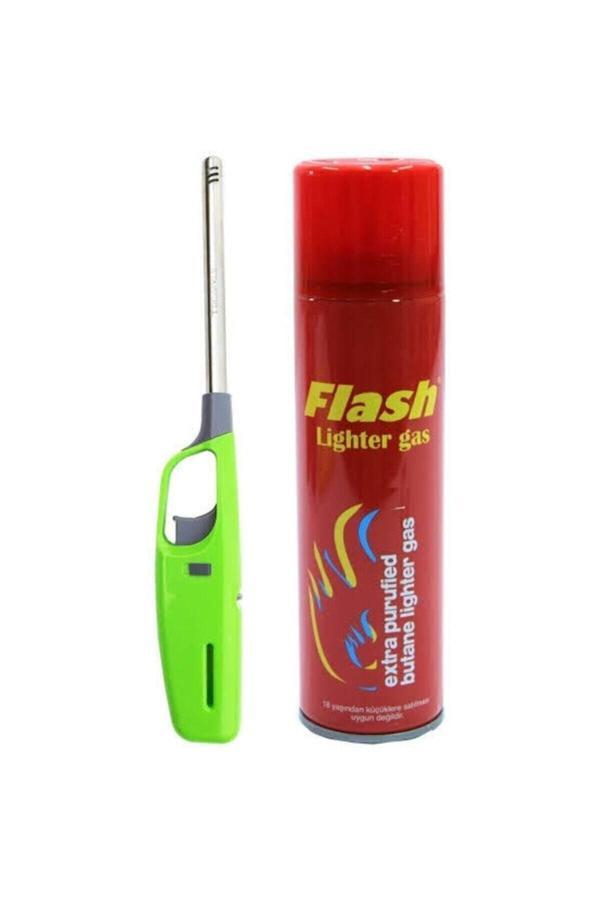 Flash Phigo Çakmak Gazı Ve Uzun Mutfak Çakmağı Çakmak Set - Image 1