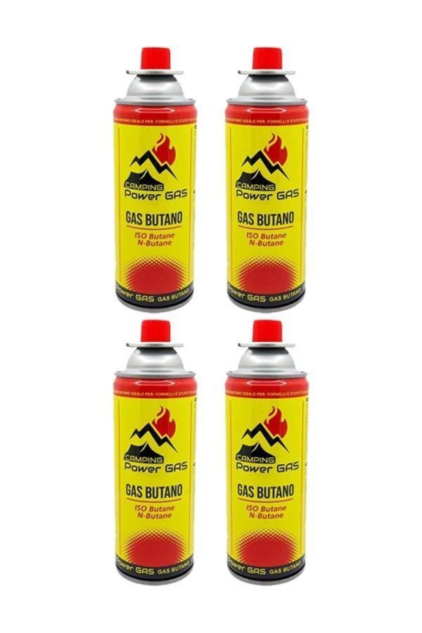 Nurcamp Bütan Propan Kamp Gaz Kartuşu 227Gr 400Ml 4Adet - Image 1