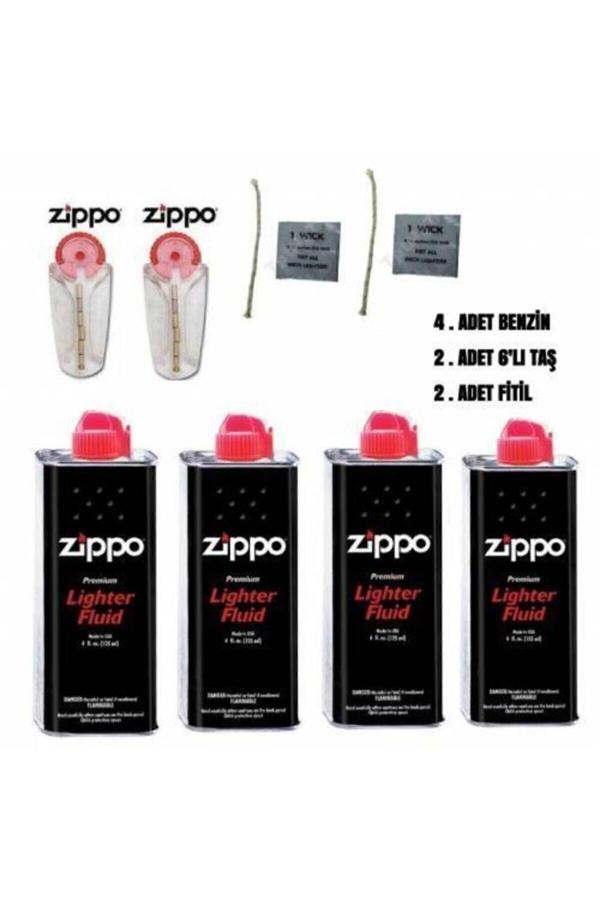 Zippo Orijinal Benzin Taş Ve Fitil 8'Li - Image 1