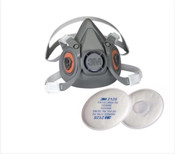 3m 6300 Yarım Yüz Gaz Maskesi+2125 P2 FİLTRESİ - Image 1
