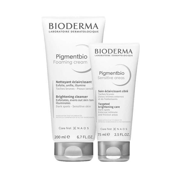 Bioderma Pigmentbio Sensitive Areas 75 ml + Pigmentbio Foaming Cream 200 ml Set - Image 1