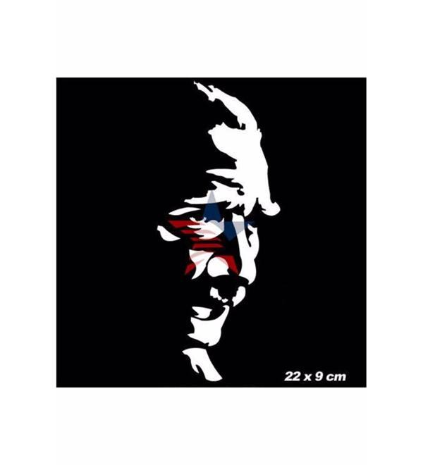 Atatürk Silüet Sticker 22 Cm Beyaz Araç Sticker - Image 1
