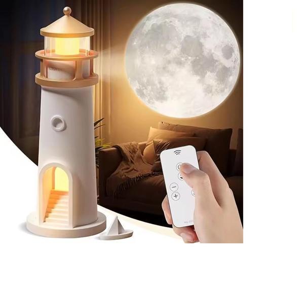 Deniz Feneri Görünümlü Bluetoothlu Hoparlör ve Gece Lambası Hediyelik Ürün - Image 1