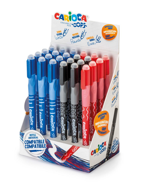 CARİOCA OOPS SİLİNEBİLİR TÜKENMEZ KALEM 24'LÜ STAND - Image 1