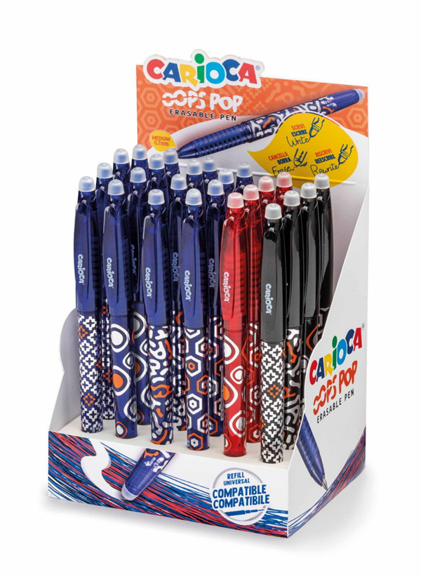 CARİOCA OOPS POP SİLİNEBİLİR TÜKENMEZ KALEM 24'LÜ STAND - Image 1