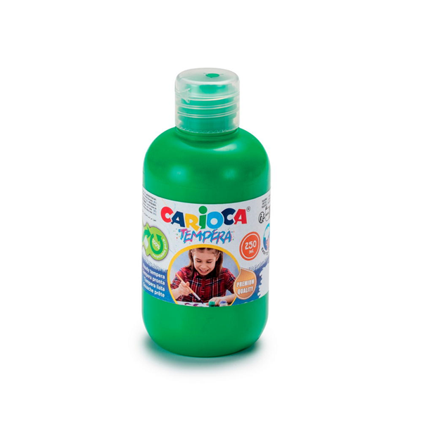 CARİOCA TEMPERA SULUBOYA SÜPER YIKANABİLİR YEŞİL 250 ML. - Image 1