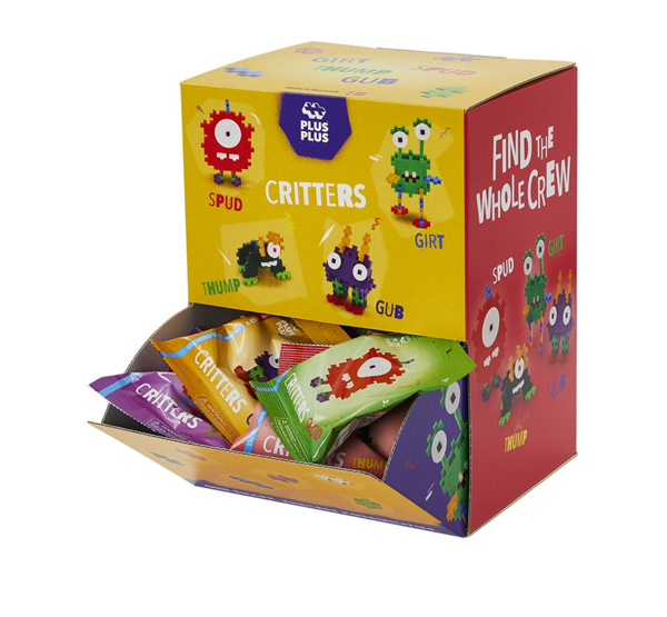PLUS-PLUS DISPLAY 40 PCS CRITTERS/ 48 PCS. - Image 1