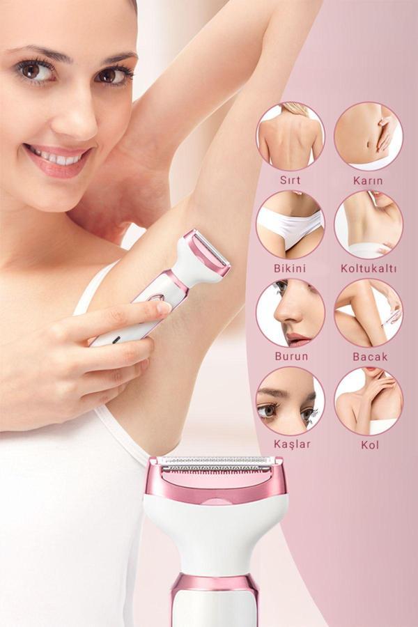 Veryfit Rf-3028  Epilatör 4 İn 1 Arada Epilasyon Cihazı - Şarjlı  Tıraş Makinesi Kaş Burun Tüm Vücut Seti - Image 1