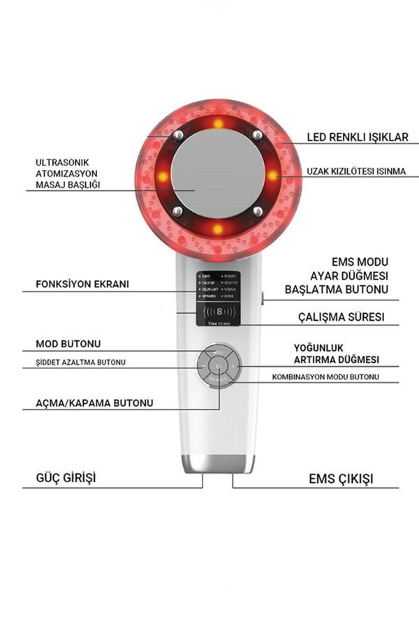 Veryfit 8 In 1 Ems Ultrasonik Yüz Zayıflatma Cihazı Yüz Boyun Kaldırma Cilt Sıkılaştırma Kişisel Bakım Aleti - Image 1