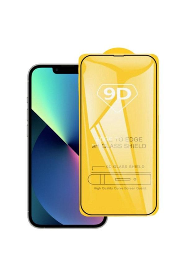 Ally Iphone 14 Plus 6.7 Full Glue-Tempered Cam Ekran Koruyucu Siyah - Image 1