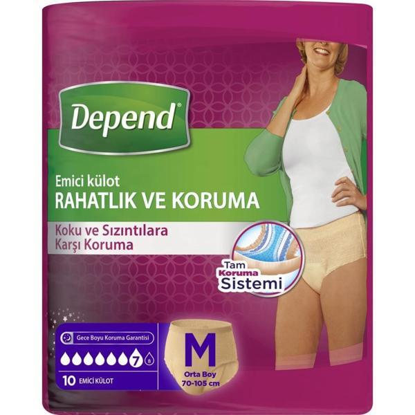 Nessi World Depend Emici Külot Orta Boy Kadın 10 Adet - Image 1