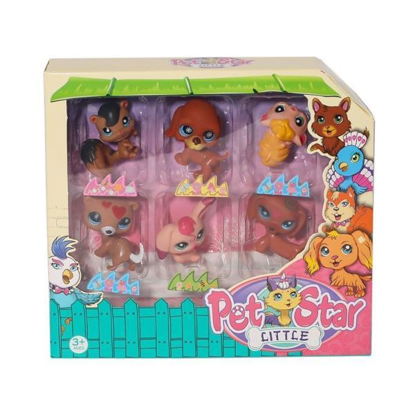 Nessi World KZL-3046A2 Pet Star 6'lı Miniş Seti -Kızılkaya Oyuncak - Image 1