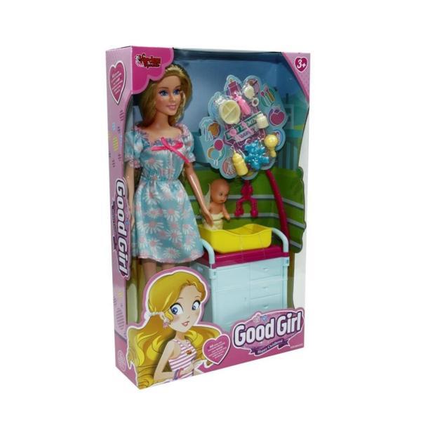 WG-115167 Kutulu 29cm Akesuarlı Beşikli Bebek - Vardem Oyuncak - Image 1