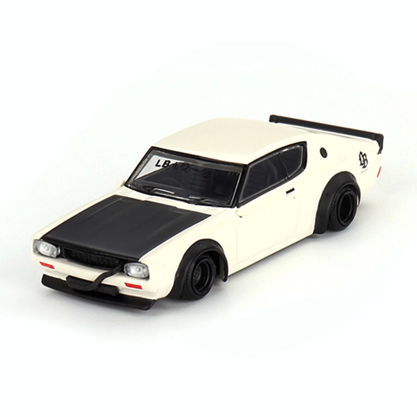 Nessi World Mini Gt 1/64 Nissan Skyline Kenmeri Liberty Walk White - Image 1