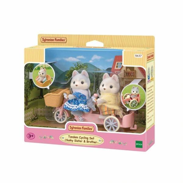 Nessi World 5637 Sylvanian Families Tandem Bisiklet ve Haskiler +3 yaş - Image 1